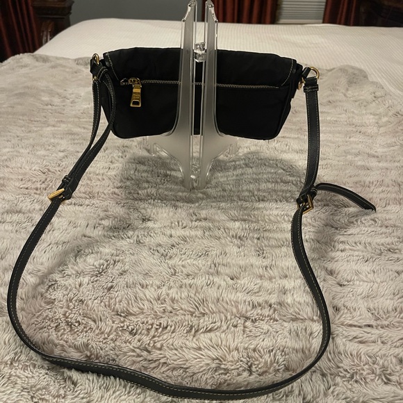 ✨PRADA Flap-bag Nylon/ Leather Strap Crossbody - Picture 8 of 10